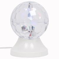 Светильник-проектор свд Диско Шар 3,5Вт RGB d100мм белый