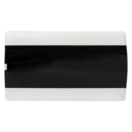 Бокс 18мод встраиваемый белый черная прозрачная дверь IP41 SlimBox EKF